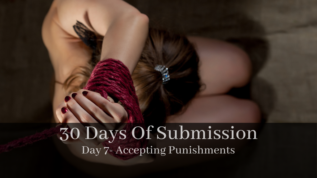 30 Days Of Submission: Day 7 – Accepting Punishments