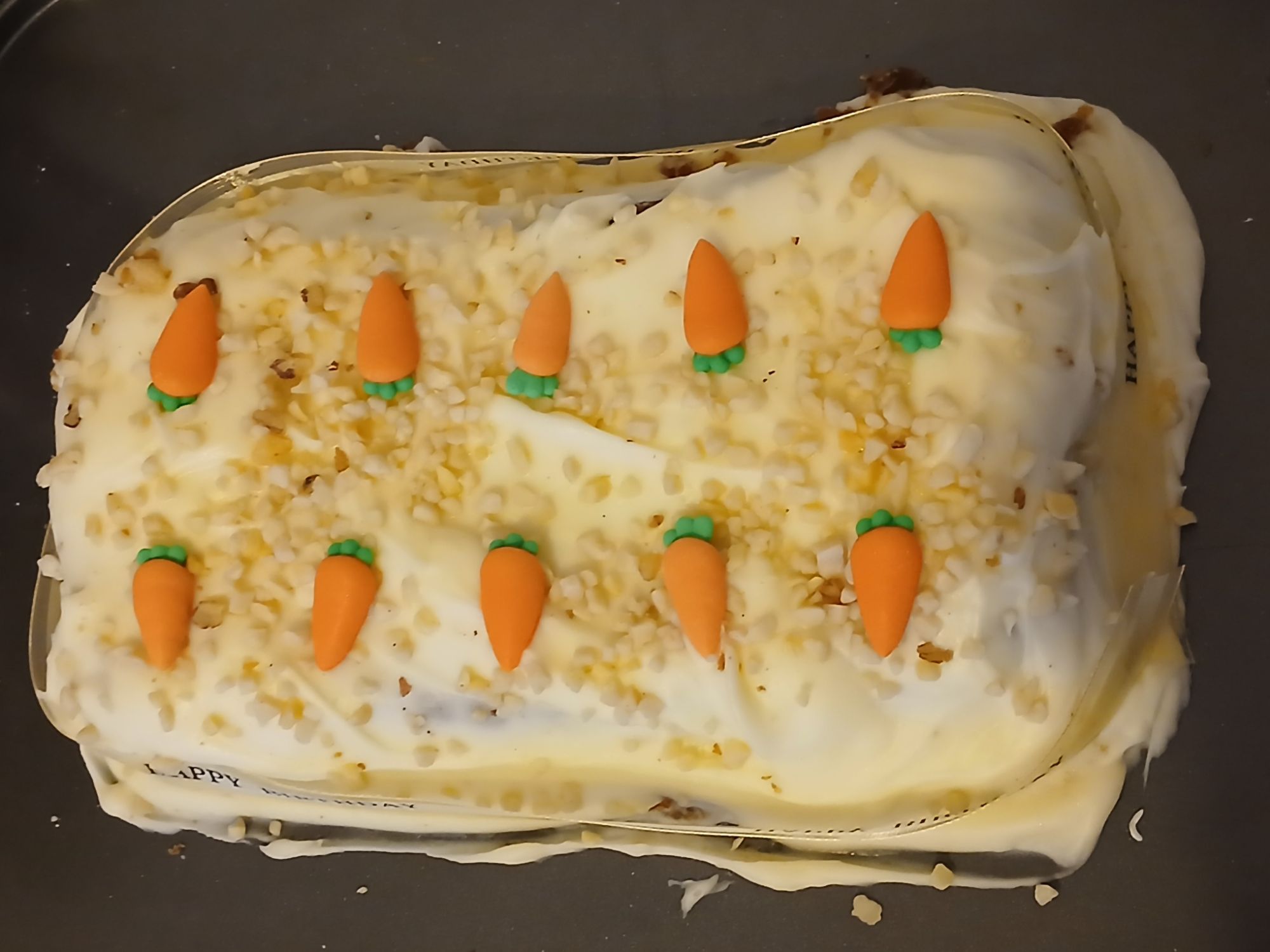 My homemade carrot cake. All rights reserved.